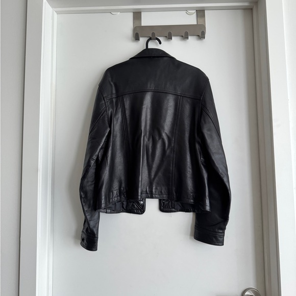 Vintage genuine leather shirt jacket - Picture 2 of 9